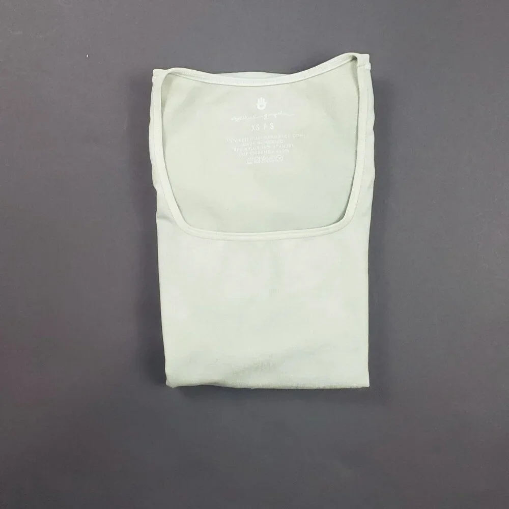 Spiritual Gangster Good Karma Seamless Maternity Unitard Women's XS/S Sage Green - Picture 14 of 14